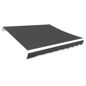 Awning Top Sunshade Canvas Anthracite 118.1"x98.4"