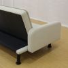 Light Grey Flannel Living Room Sofabed