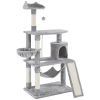 63.5''H Multi Level Cat Tree Condo with Scratching Post, Light Gray