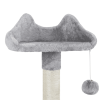 63.5''H Multi Level Cat Tree Condo with Scratching Post, Gray