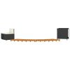 Spa Surround Black Poly Rattan and Solid Wood Acacia