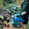 Foldable Garden Kneeler Seat with Kneeling Soft Cushion Pad Tools Pouch Portable Gardener