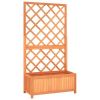 Garden Trellis Planter Brown 27.6"x11.8"x53.1" Solid Firwood