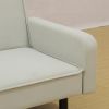Light Grey Flannel Living Room Sofabed