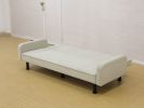 Light Grey Flannel Living Room Sofabed