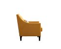 accent armchair living room chair with nailheads and solid wood legs Yellow Linen