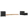 Spa Surround Black Poly Rattan and Solid Wood Acacia