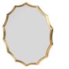 D40" Round Sunburst Wall Mirror with Gold Finish, Wall Decor Mirror for Entryway Bedroom Living Room