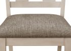 Cottage Style Dining Side Chair 2pc Set Upholstered Seat Chalk Gray Dining Room Wooden Furniture Transitional Design