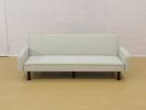 Light Grey Flannel Living Room Sofabed