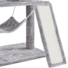 63.5''H Multi Level Cat Tree Condo with Scratching Post, Gray