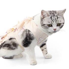 Pet Cat Neutering Weaning Clothes Breathable (Option: Cute Kitten-S)