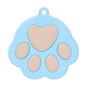 Silicone Dog's Paw Modeling Pet Can Lid (Option: Light Blue Pink)