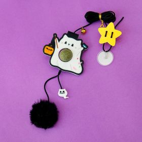 Elastic String Feather Cat Teaser (Option: Ghost-Elastic String About 2 M)