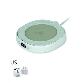 Milk Coffee Heating Base Office Home (Option: Green-US)