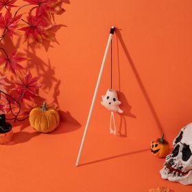 Cute Pumpkin Halloween Cat Teaser (Option: Elf Cat Teaser-40cm)