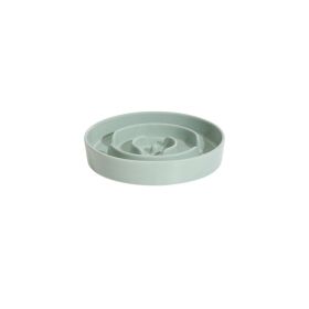 Pet Slow Food Ceramic Neck Protection Bowl (Option: 15.5CM-Light Green)