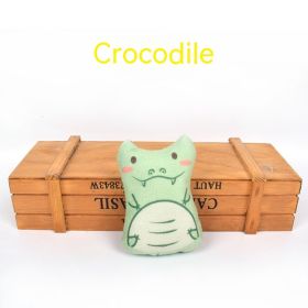 Pet Cat Toy Lifelike Printing Contains Catnip (Option: Green Crocodile)