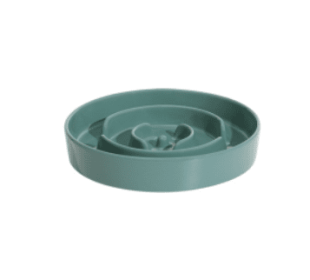 Pet Slow Food Ceramic Neck Protection Bowl (Option: 21cm-Dark Green)