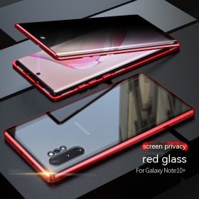 Double-sided HD Glass Magnetic King Magnetic Phone Case (Option: Red HD Version-Samsung S21)