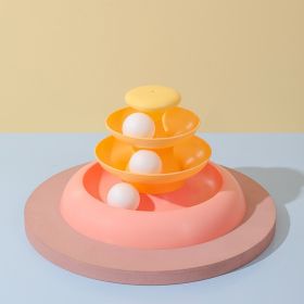 Cat Toy Self-Hi Relieving Stuffy Cat Turntable (Option: Without Feather Pink-Opp Bag)