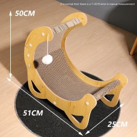 Cat Scratch Board Corrugated Paper Anti-stuffy Toy Wear-resistant (Option: Corrugated Paper-Crescent Scratch Plate Nest)