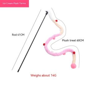 Innovative Colorful Plush Cat Teaser (Option: Ice Cream Color)