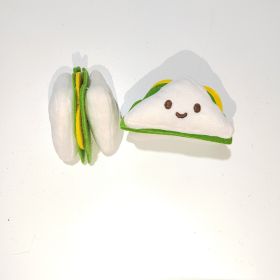 Decompression Hamburger Pet Sounding Toy (Option: Rice Ball)