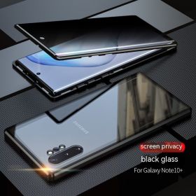 Double-sided HD Glass Magnetic King Magnetic Phone Case (Option: Black HD Version-Samsung S21)