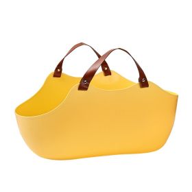 Litter Box Semi-closed Large (Option: Yellow-51X36X24cm)