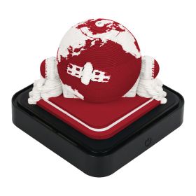 Earth Calendar Light Panoramic 3d Three-dimensional Creativity Paper Carving Desk Calendar Sticky Notes (Option: Earth Red Light)