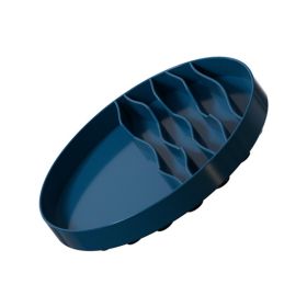 For Cats And Dogs Lick Plate (Color: Dark Blue)