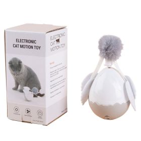 Electric Cat Teasing Ball Cute Pet Electric Tumbler Ball Toy Cat Self-Hi Relieving Stuffy Toy Smart Cat Toy (Option: 130x65x65mm Kg With Battery)