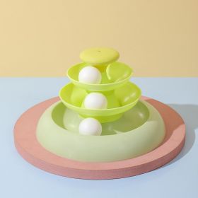 Cat Toy Self-Hi Relieving Stuffy Cat Turntable (Option: Without Feather Light Green-Opp Bag)