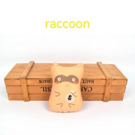 Pet Cat Toy Lifelike Printing Contains Catnip (Option: Raccoon)