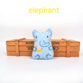Pet Cat Toy Lifelike Printing Contains Catnip (Option: Elephant)