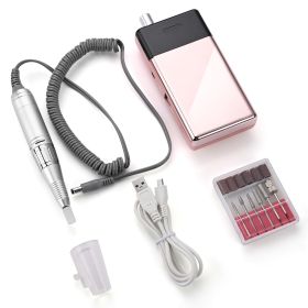 Electric Nail Drill Set With Battery (Color: As pic)
