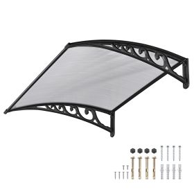 100x100 5mm PC Hollow Sheet Awning (Color: As pic)