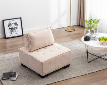 COOMORE LIVING ROOM OTTOMAN /LAZY CHAIR (Color: Beige)
