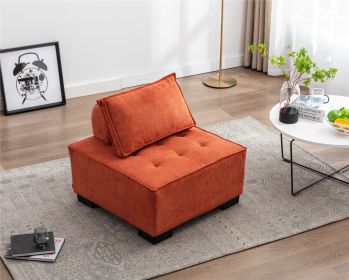 COOMORE LIVING ROOM OTTOMAN /LAZY CHAIR (Color: Orange)