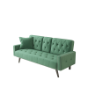 Sofa Bed Armrest with Nail Head Trim with Two Cup Holders 72