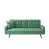 Sofa Bed Armrest with Nail Head Trim with Two Cup Holders 72