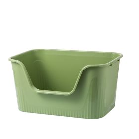 Anti-splash Integrated Cat Toilet (Option: Green-642x453x333)