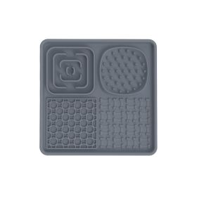 Dog Slow Food Mat Sucker (Option: Gray Square)