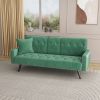 Sofa Bed Armrest with Nail Head Trim with Two Cup Holders 72