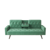 Sofa Bed Armrest with Nail Head Trim with Two Cup Holders 72