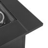 28-Inch Fire Table, 50000 BTU Gas Firepit with Volcanic Stone Black