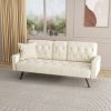 Sofa Bed Armrest with Nail Head Trim with Two Cup Holders 72