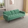 Sofa Bed Armrest with Nail Head Trim with Two Cup Holders 72