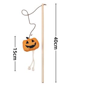 Cute Pumpkin Halloween Cat Teaser (Option: Pumpkin Lamp Cat Teaser-40cm)
